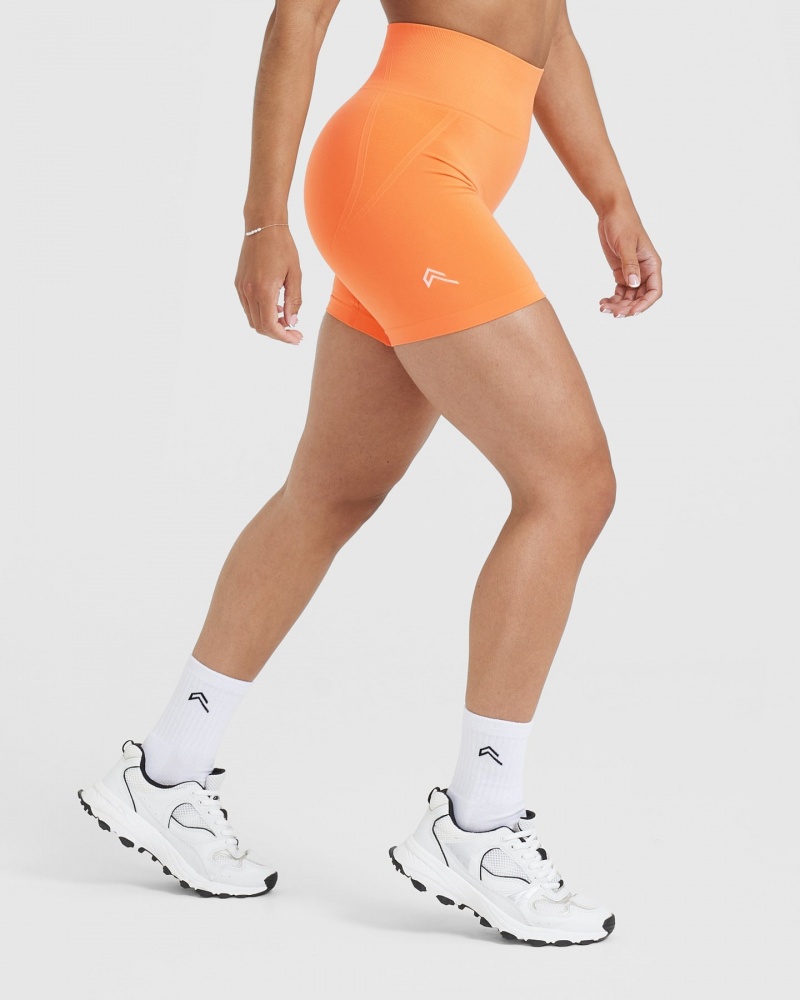 Oner Active Effortless Seamless Korte Broek Abrikoos Oranje | BUI-820394