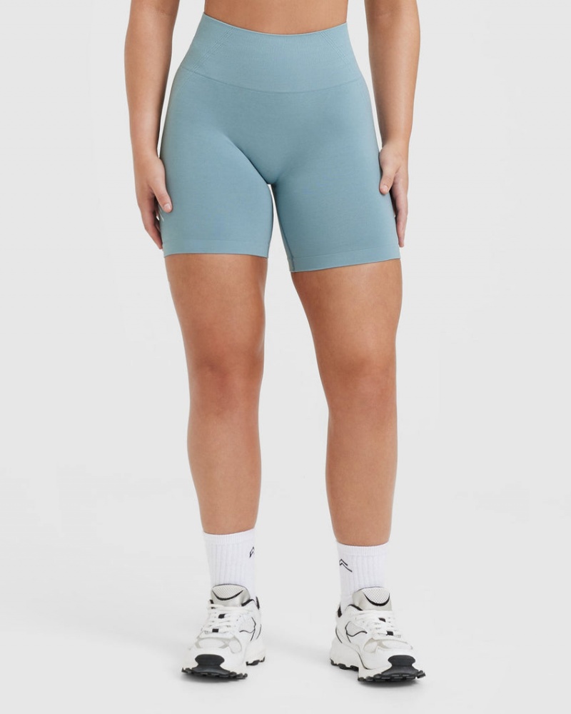 Oner Active Effortless Seamless Korte Broek Grijs Blauw | RXY-789410