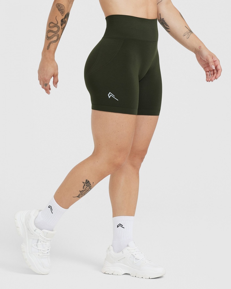 Oner Active Effortless Seamless Korte Broek Khaki | ECG-694107