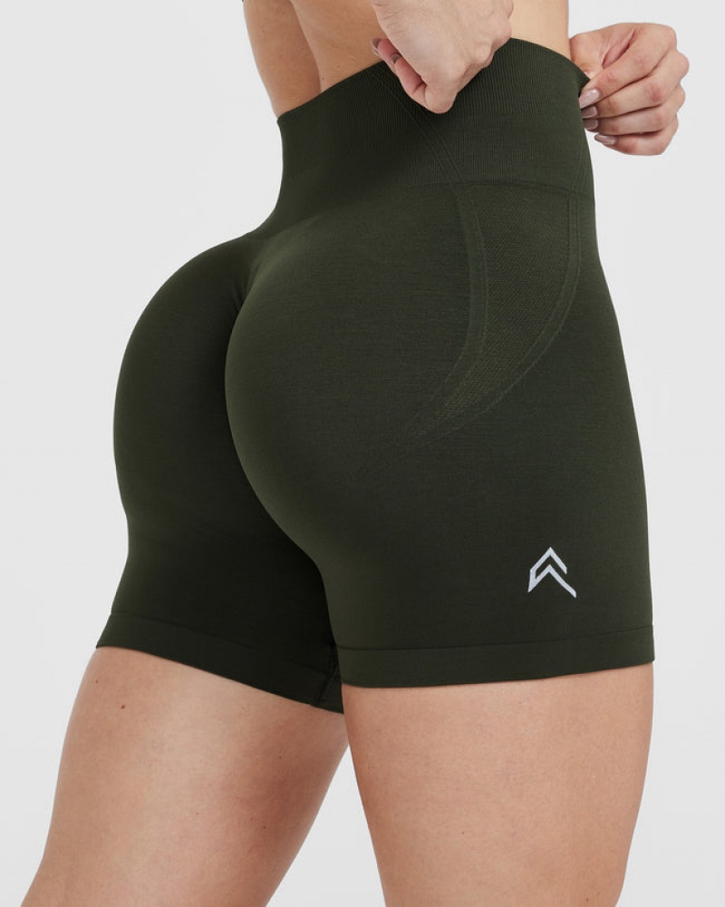 Oner Active Effortless Seamless Korte Broek Khaki | ECG-694107