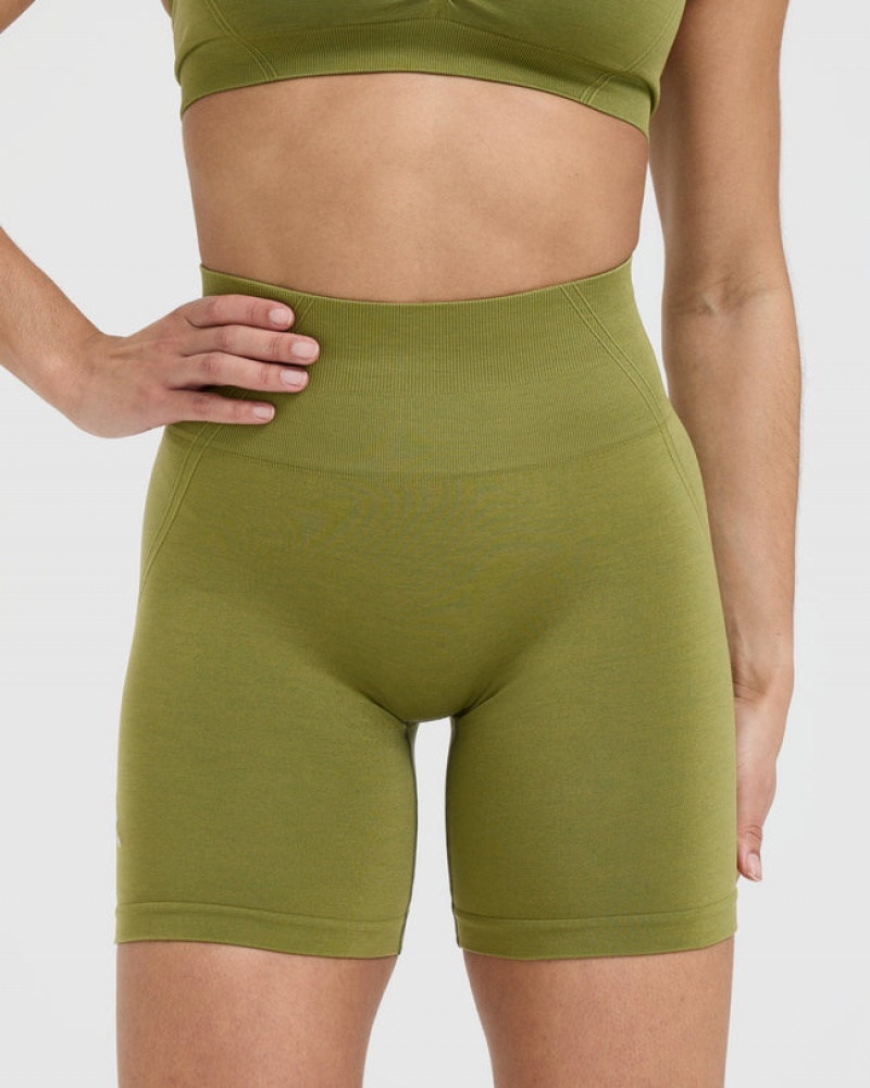 Oner Active Effortless Seamless Korte Broek Olijfgroen Groen | QVU-794581