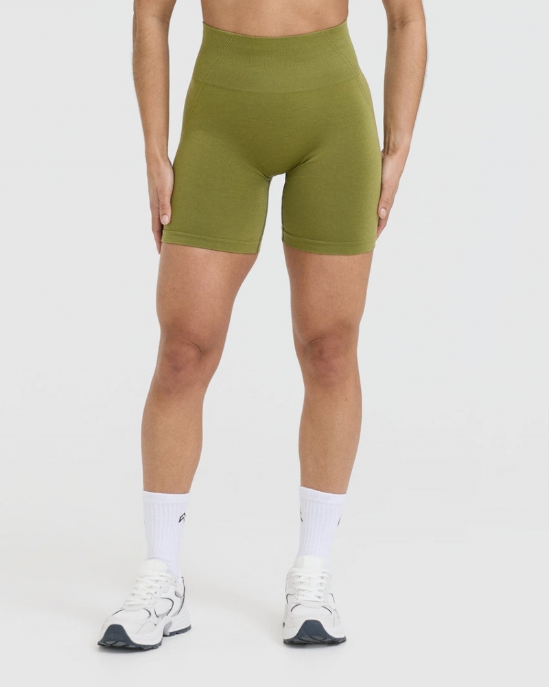 Oner Active Effortless Seamless Korte Broek Olijfgroen Groen | QVU-794581