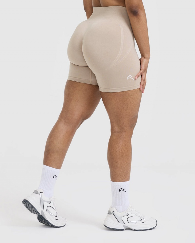 Oner Active Effortless Seamless Korte Broek Lichtbruin | LDT-598436