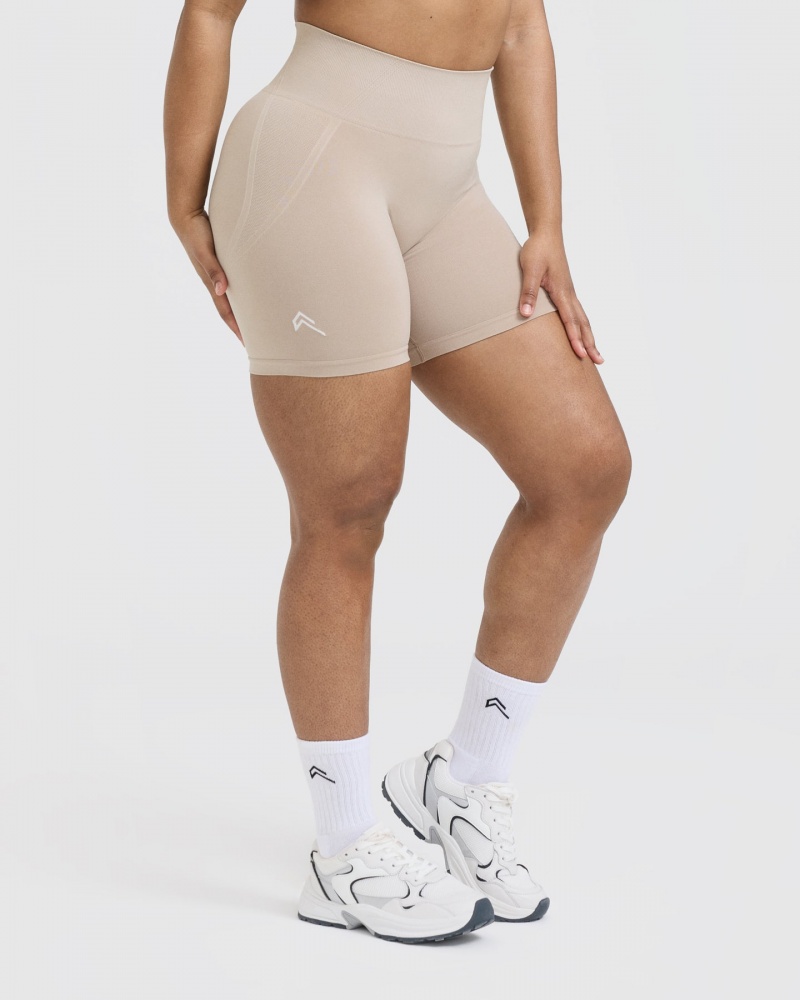 Oner Active Effortless Seamless Korte Broek Lichtbruin | LDT-598436