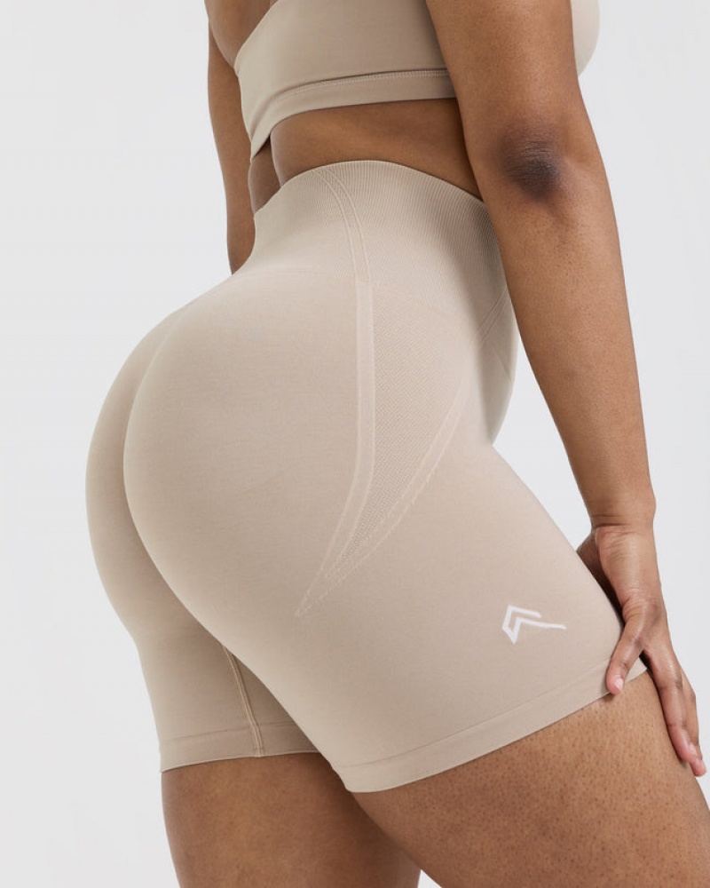 Oner Active Effortless Seamless Korte Broek Lichtbruin | LDT-598436