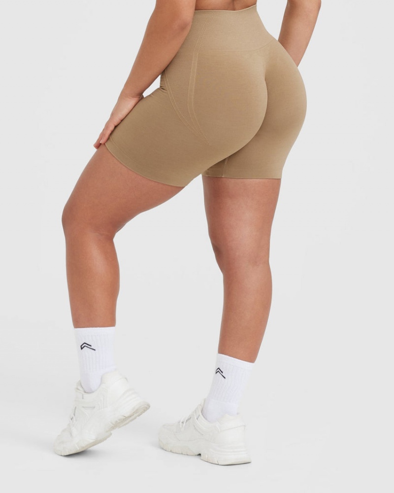 Oner Active Effortless Seamless Korte Broek Bruin | POM-816237