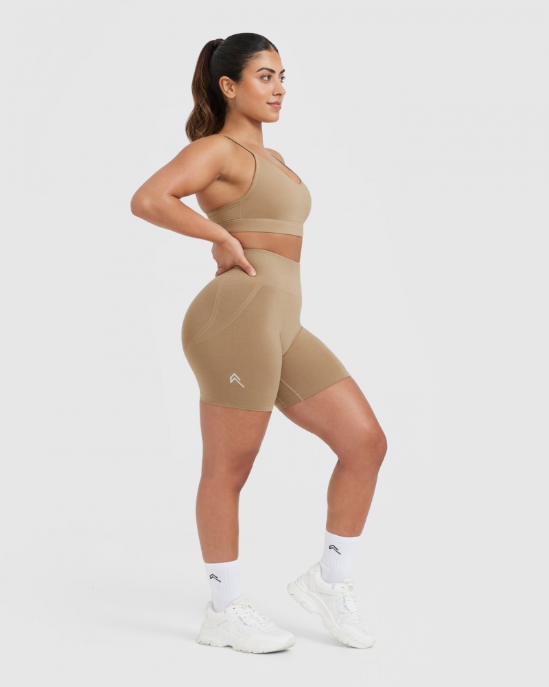 Oner Active Effortless Seamless Korte Broek Bruin | POM-816237