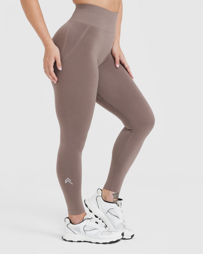 Oner Active Effortless Seamless Leggings Bruin | SPF-362958