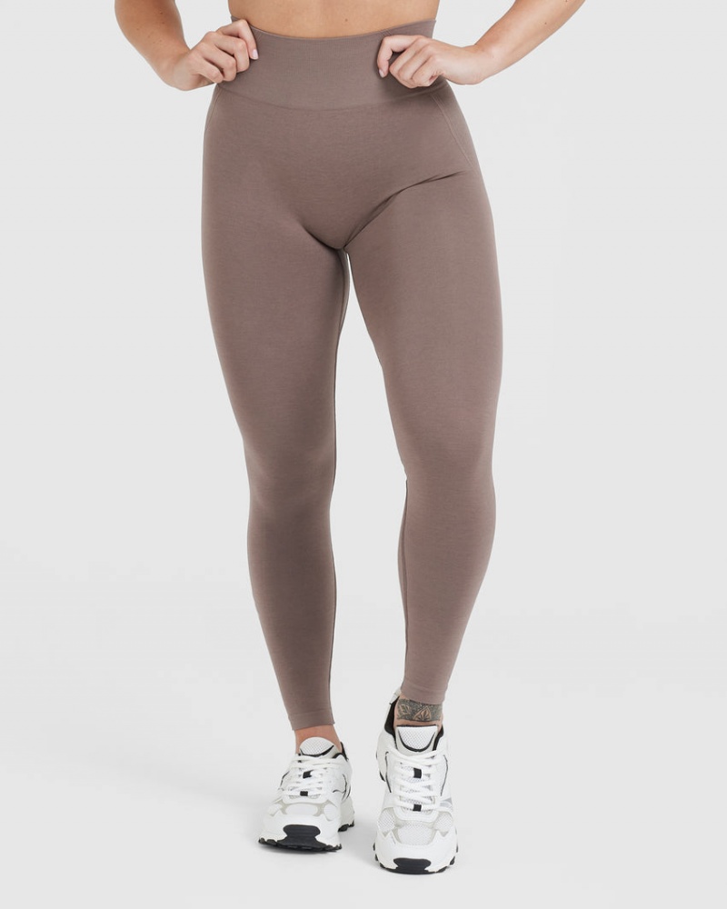 Oner Active Effortless Seamless Leggings Bruin | SPF-362958