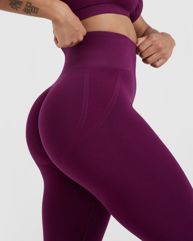 Oner Active Effortless Seamless Leggings Paars | PLR-961023