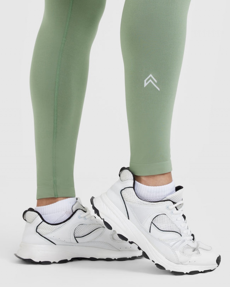 Oner Active Effortless Seamless Leggings Olijfgroen | YEU-031567