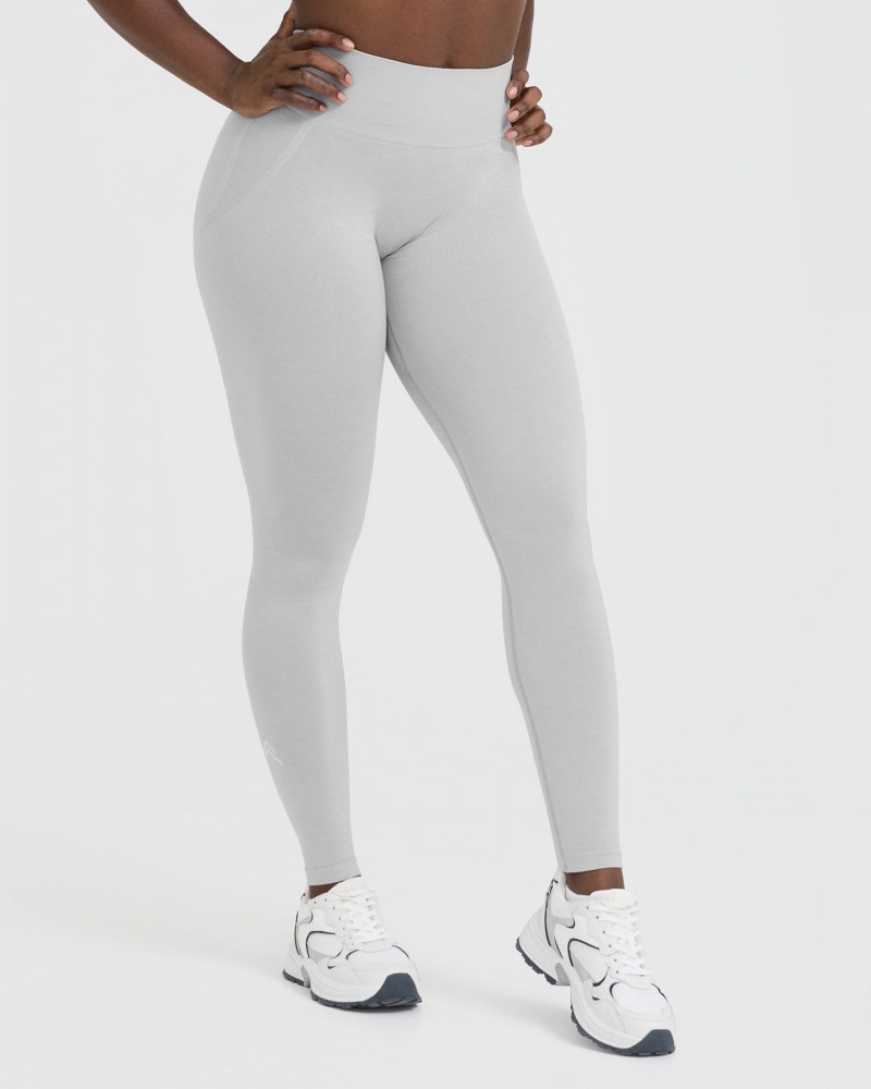 Oner Active Effortless Seamless Leggings Lichtgrijs | WSQ-632971