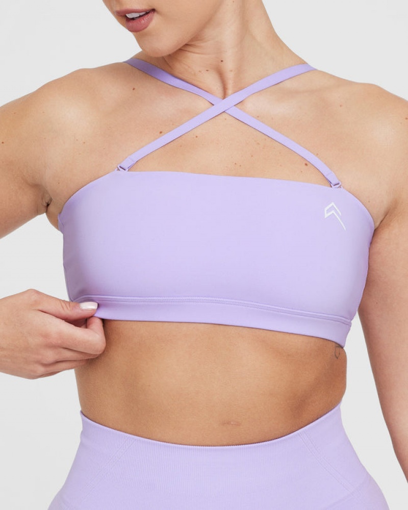 Oner Active Everyday Bandeau Bralette Sports Bras Paars | EPD-017346