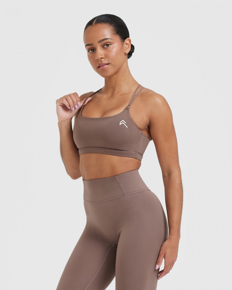 Oner Active Everyday Cross Over Bralette Sports Bras Bruin | LXN-765410