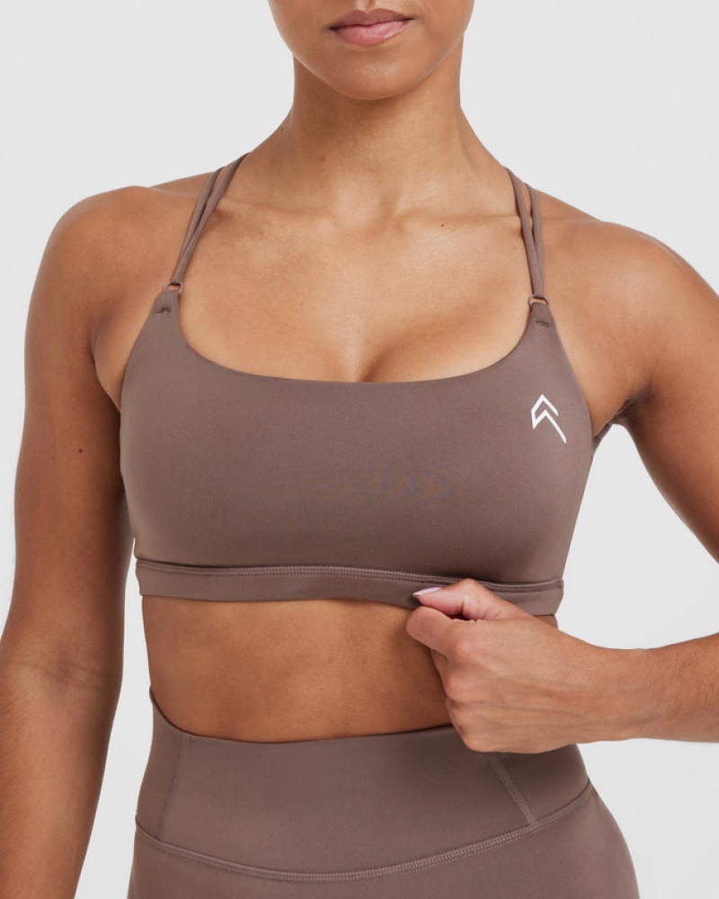 Oner Active Everyday Cross Over Bralette Sports Bras Bruin | LXN-765410