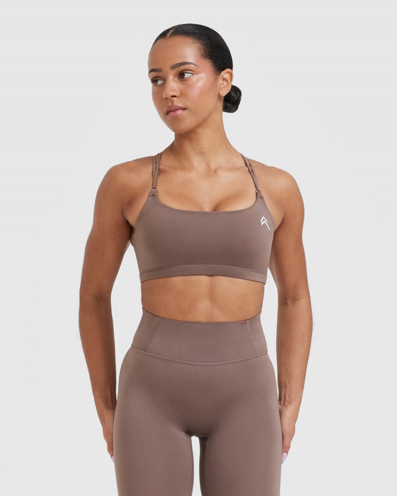 Oner Active Everyday Cross Over Bralette Sports Bras Bruin | LXN-765410