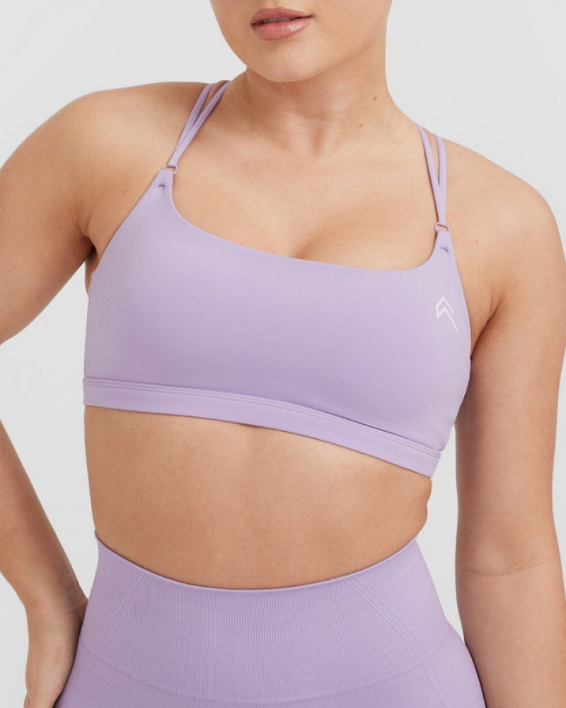 Oner Active Everyday Cross Over Bralette Sports Bras Paars | HDV-791246