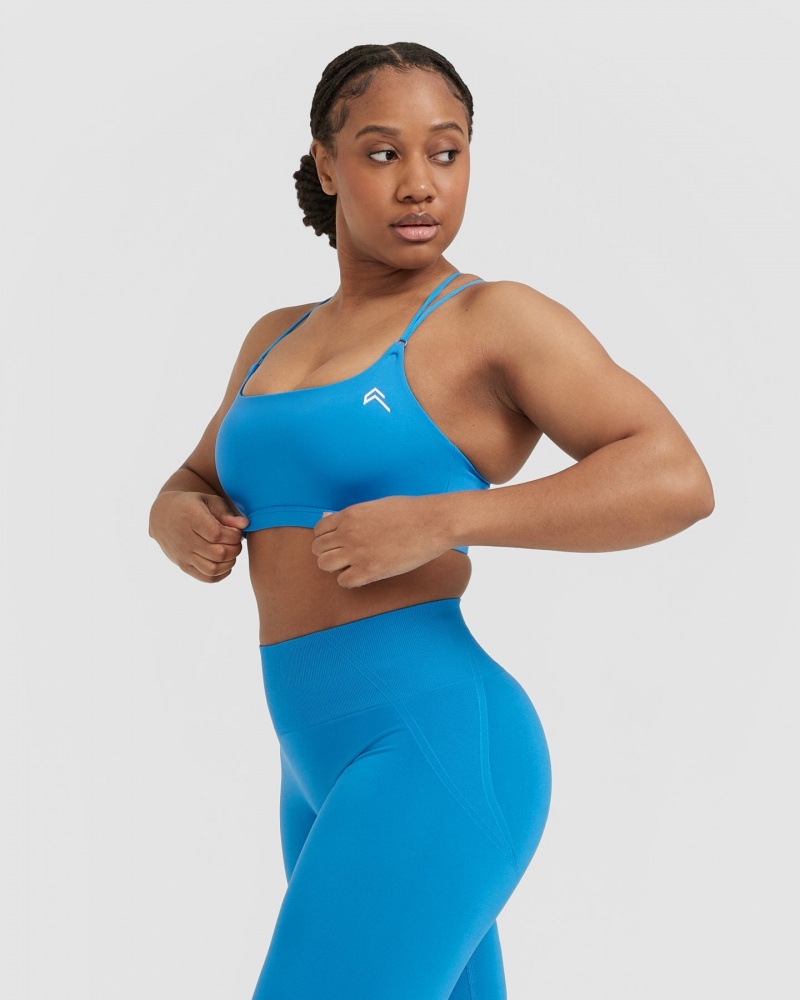 Oner Active Everyday Cross Over Bralette Sports Bras Blauw | LEG-069824