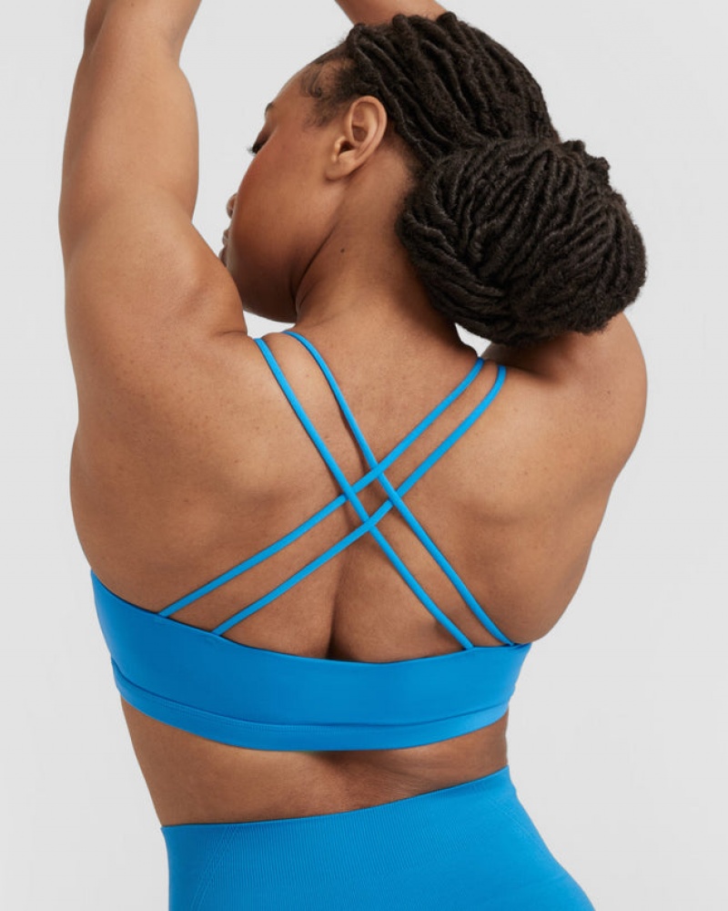 Oner Active Everyday Cross Over Bralette Sports Bras Blauw | LEG-069824