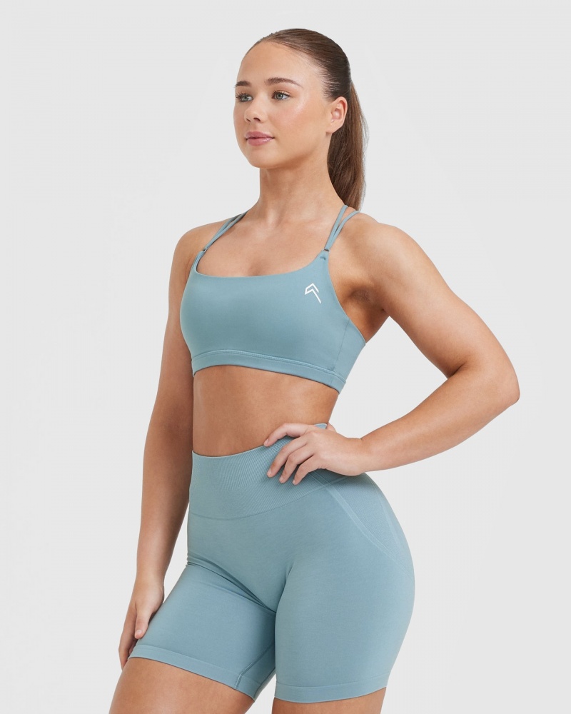 Oner Active Everyday Cross Over Bralette Sports Bras Grijs Blauw | OVL-537268