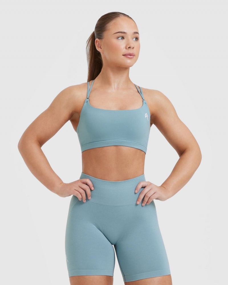 Oner Active Everyday Cross Over Bralette Sports Bras Grijs Blauw | OVL-537268