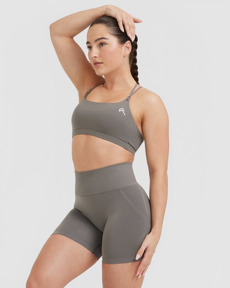 Oner Active Everyday Cross Over Bralette Sports Bras Grijs | EDJ-103865