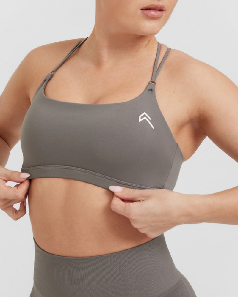 Oner Active Everyday Cross Over Bralette Sports Bras Grijs | EDJ-103865