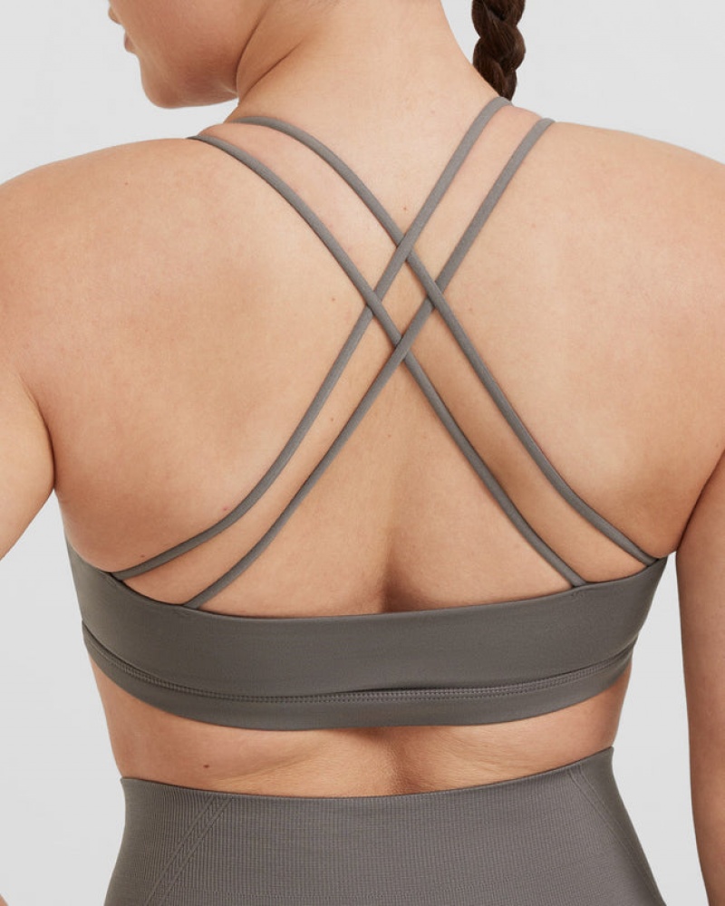 Oner Active Everyday Cross Over Bralette Sports Bras Grijs | EDJ-103865