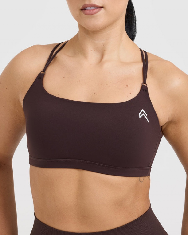 Oner Active Everyday Cross Over Bralette Sports Bras Paars Bruin | JDA-091674