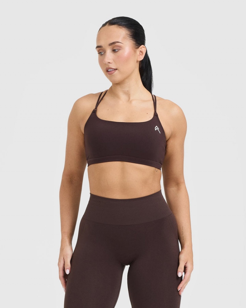 Oner Active Everyday Cross Over Bralette Sports Bras Paars Bruin | JDA-091674