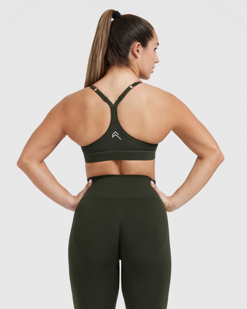 Oner Active Everyday Sports Bras Khaki | KEG-078546