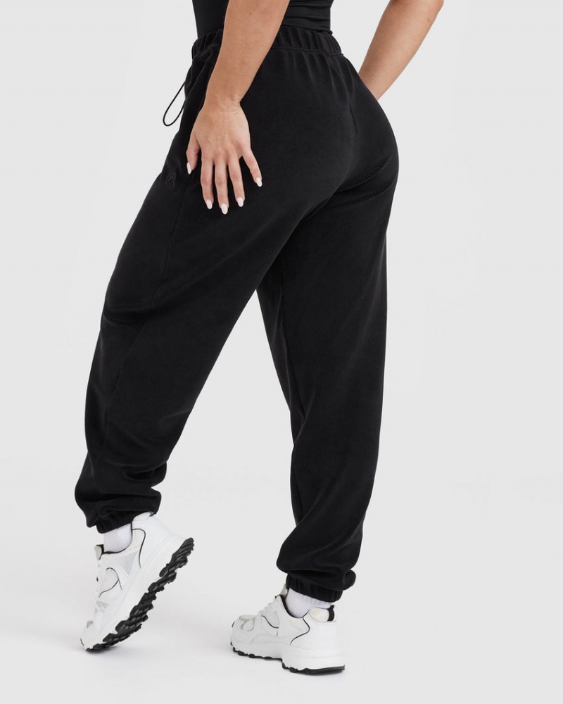 Oner Active Fleece Oversized Joggingbroek Zwart | HOI-063527