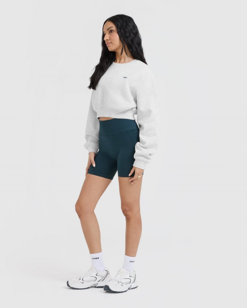 Oner Active Foundations Crop Sweatshirts Lichtgrijs | SBL-691408