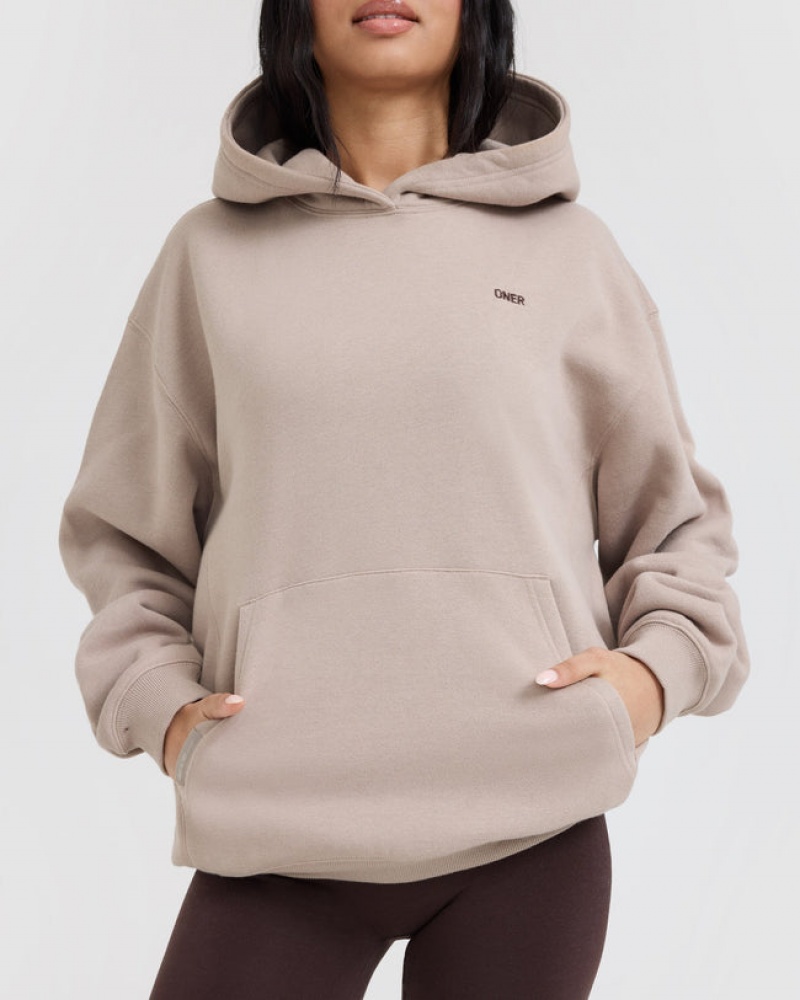 Oner Active Foundations Hoodie Lichtbruin | XRM-964538