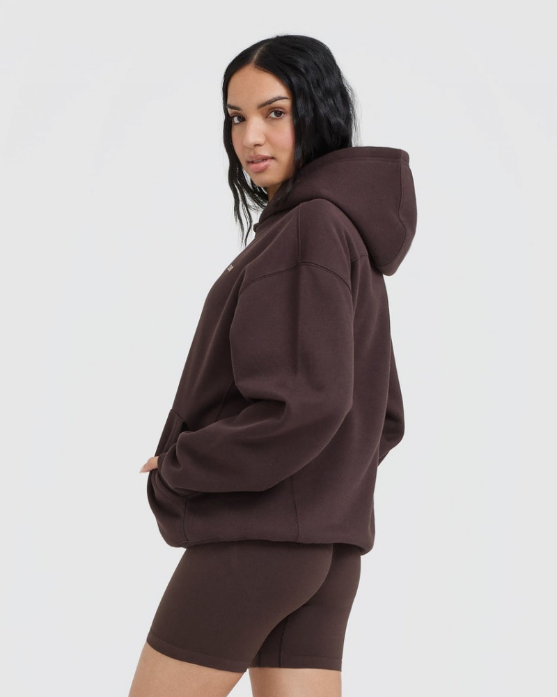 Oner Active Foundations Hoodie Paars Bruin | TFQ-467318