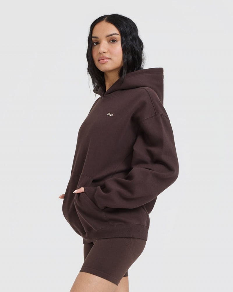 Oner Active Foundations Hoodie Paars Bruin | TFQ-467318