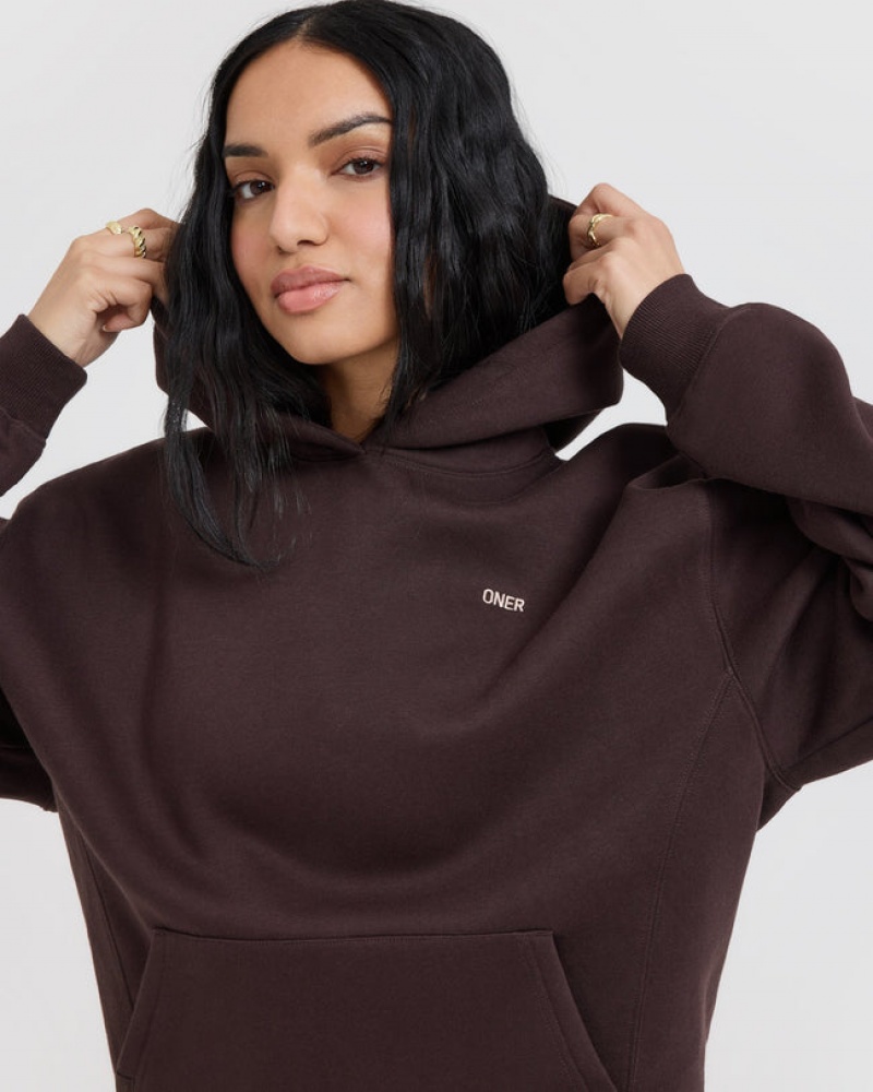 Oner Active Foundations Hoodie Paars Bruin | TFQ-467318