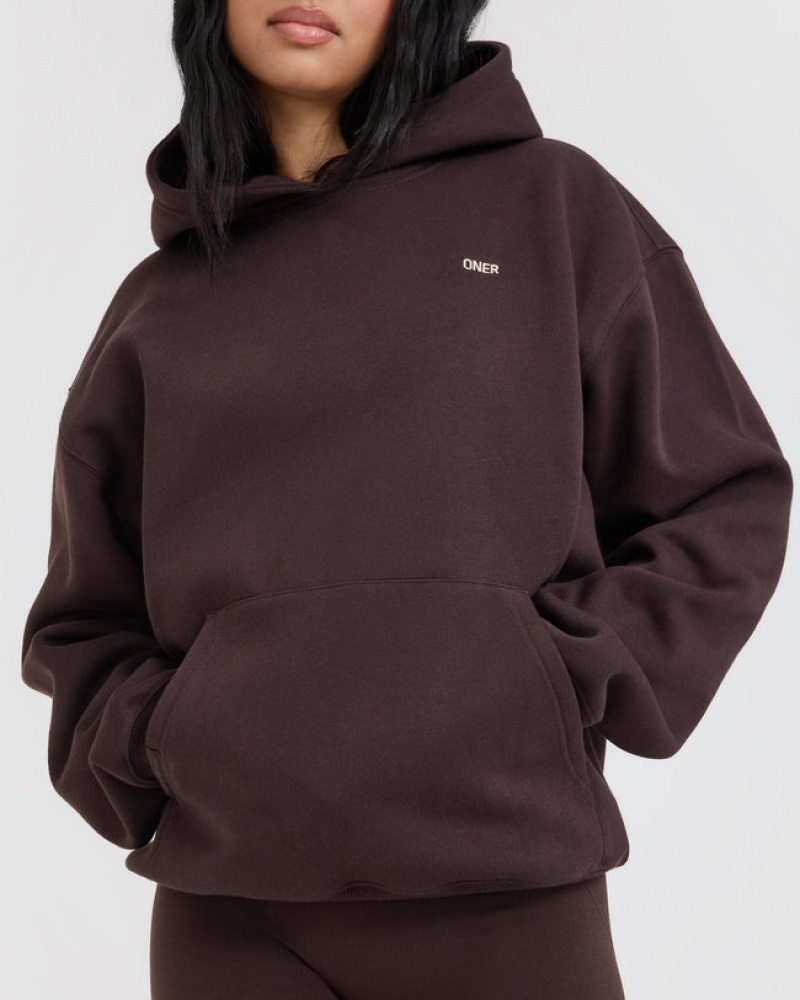 Oner Active Foundations Hoodie Paars Bruin | TFQ-467318