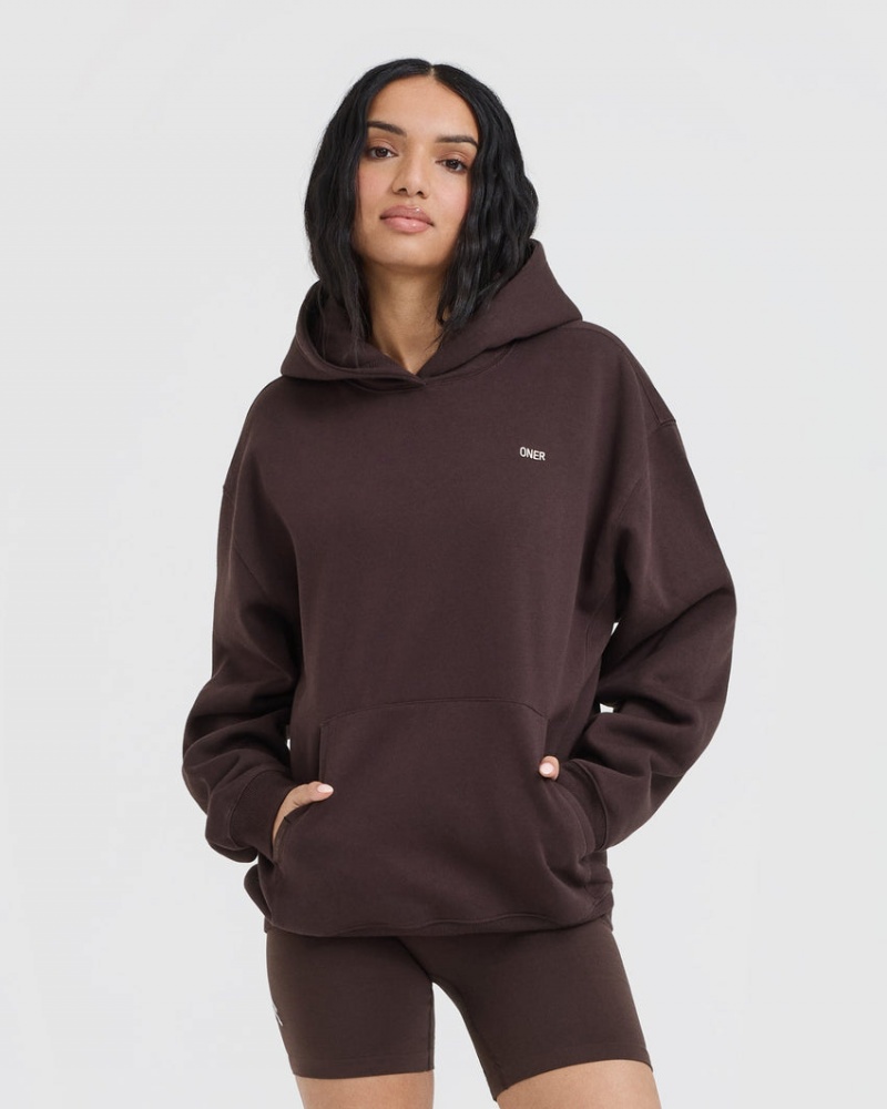 Oner Active Foundations Hoodie Paars Bruin | TFQ-467318