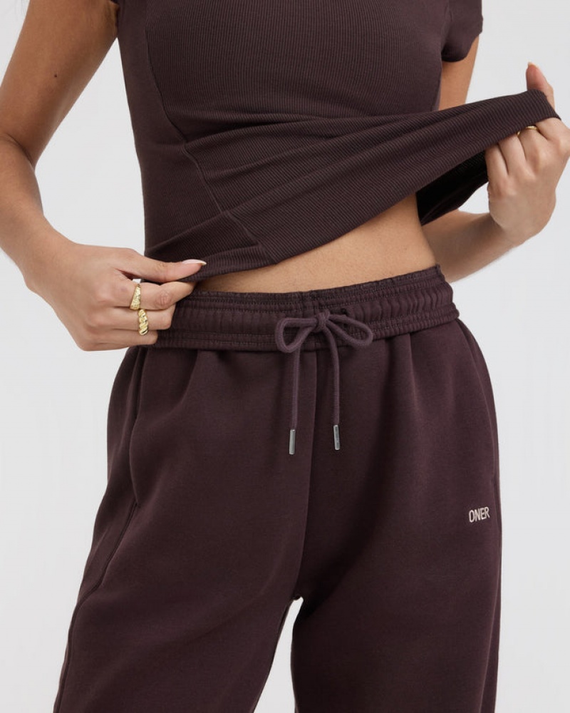 Oner Active Foundations Rechtdoor Leg Joggingbroek Paars Bruin | RQD-092157