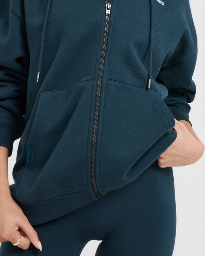 Oner Active Foundations Zip Through Hoodie Blauw | ZLU-138506