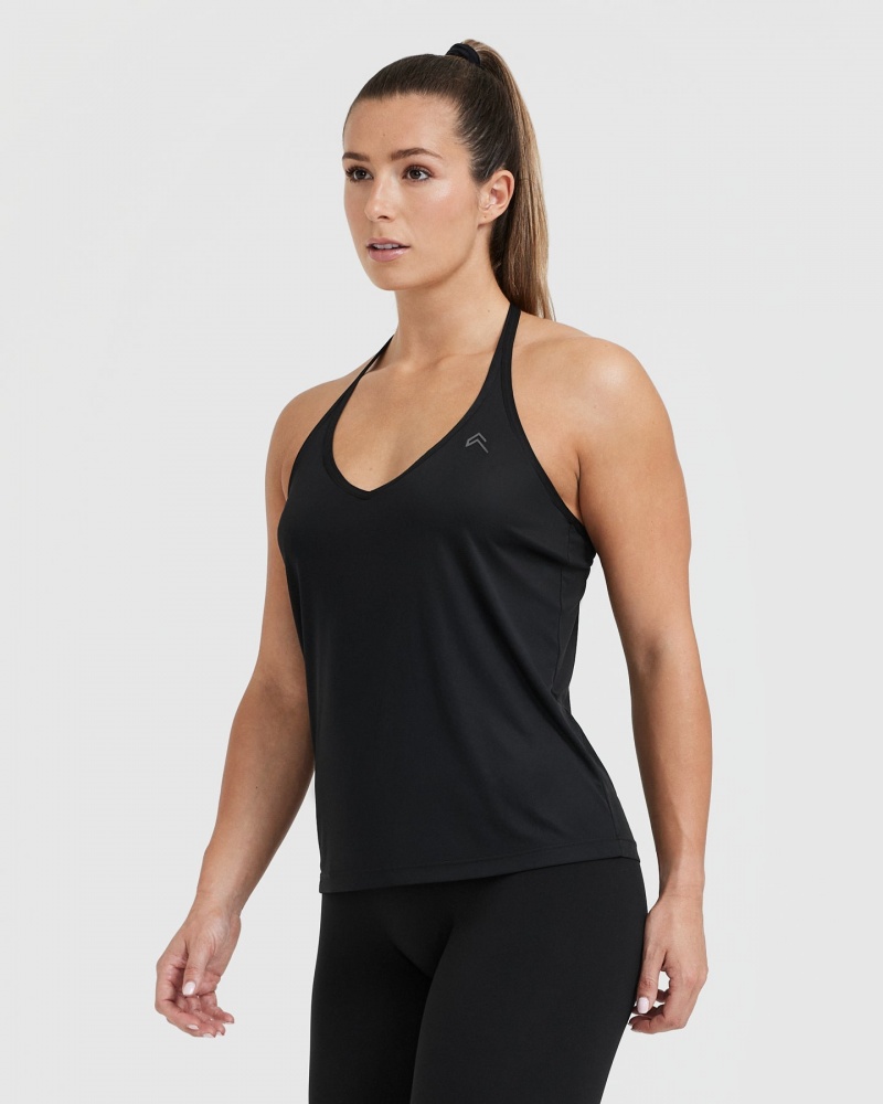 Oner Active Go To Bandjes Loose T-shirts Zwart | NTC-185367