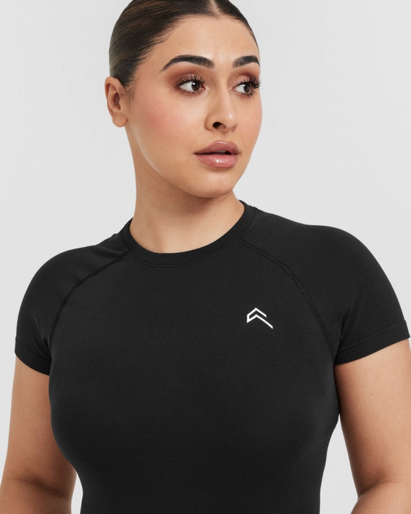 Oner Active Go To Seamless Fitted T-shirts Zwart | PRF-936178