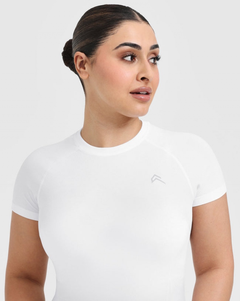 Oner Active Go To Seamless Fitted T-shirts Wit | DJF-853690