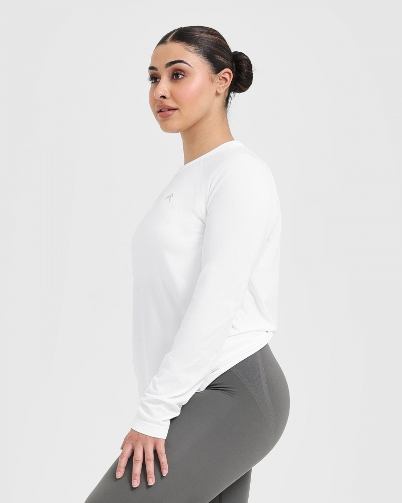 Oner Active Go To Seamless Loose Long Sleeve T-shirts Wit | PFX-286570