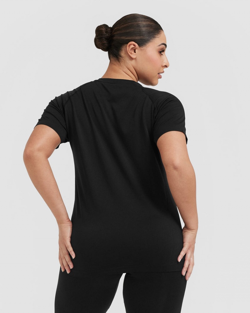 Oner Active Go To Seamless Loose T-shirts Zwart | WCN-680314