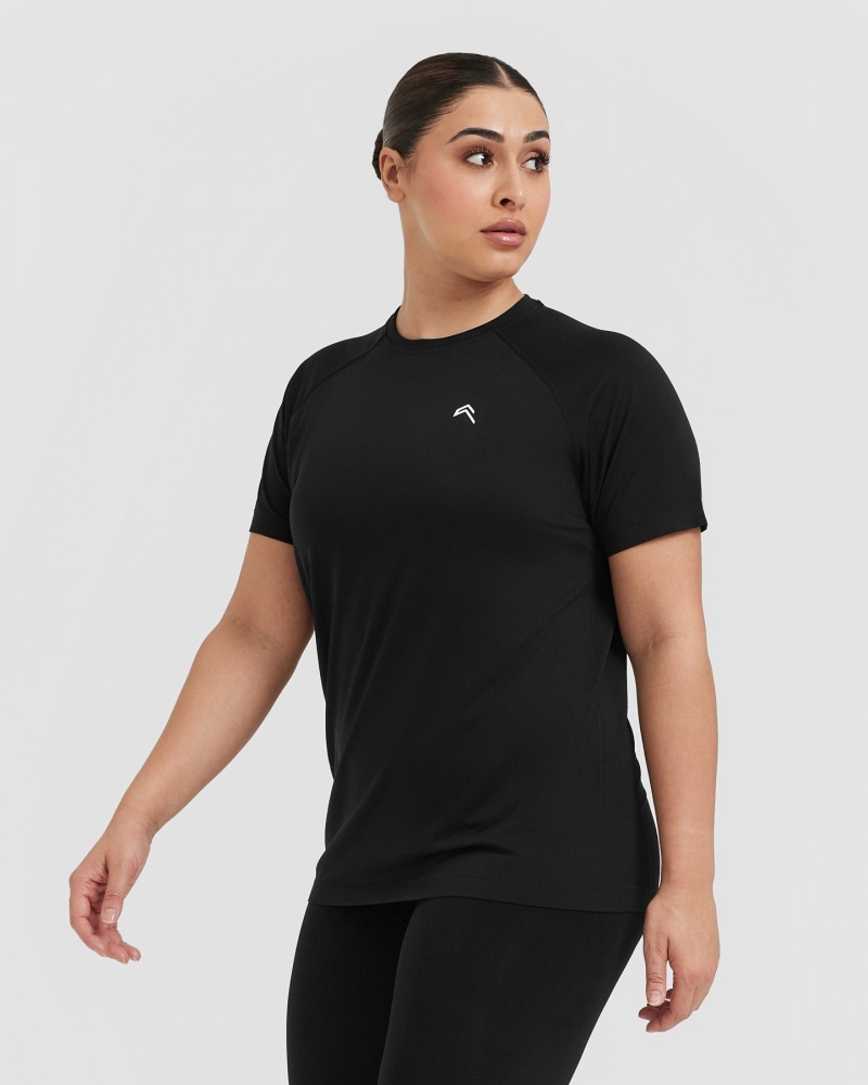 Oner Active Go To Seamless Loose T-shirts Zwart | WCN-680314