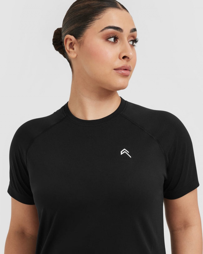 Oner Active Go To Seamless Loose T-shirts Zwart | WCN-680314