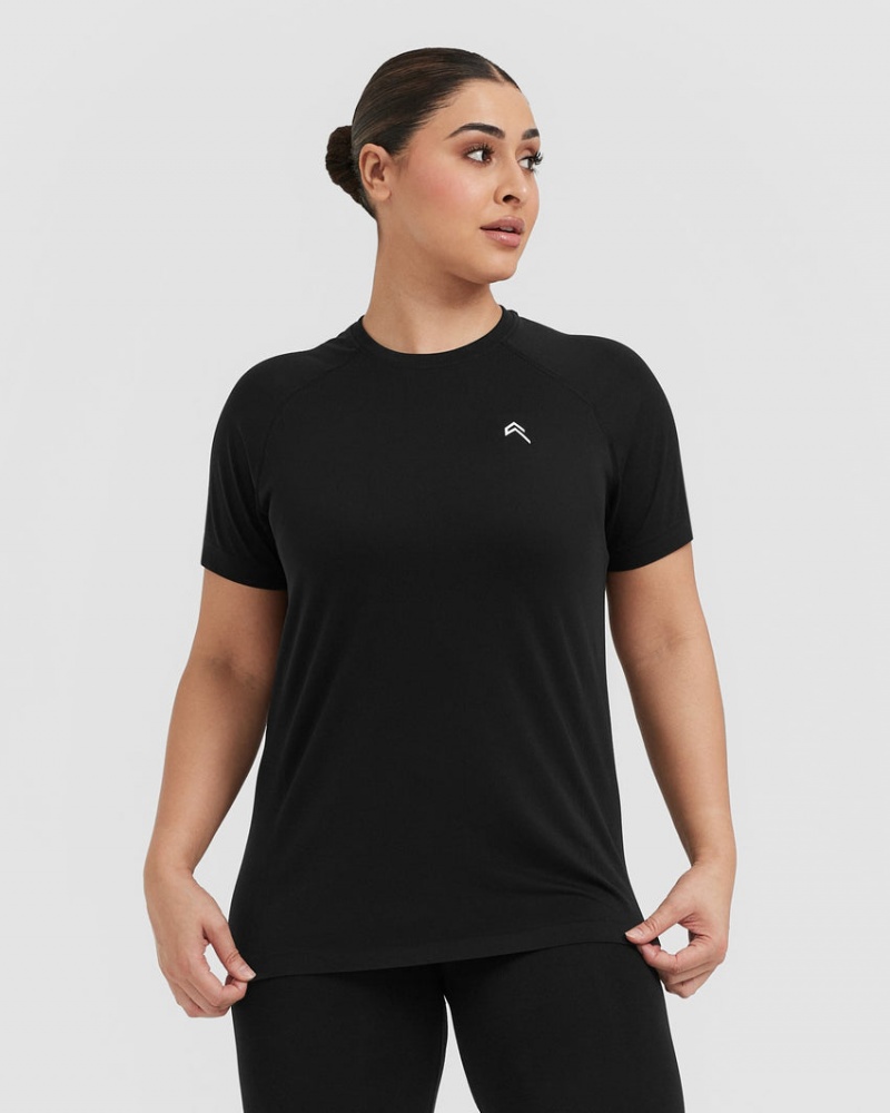 Oner Active Go To Seamless Loose T-shirts Zwart | WCN-680314