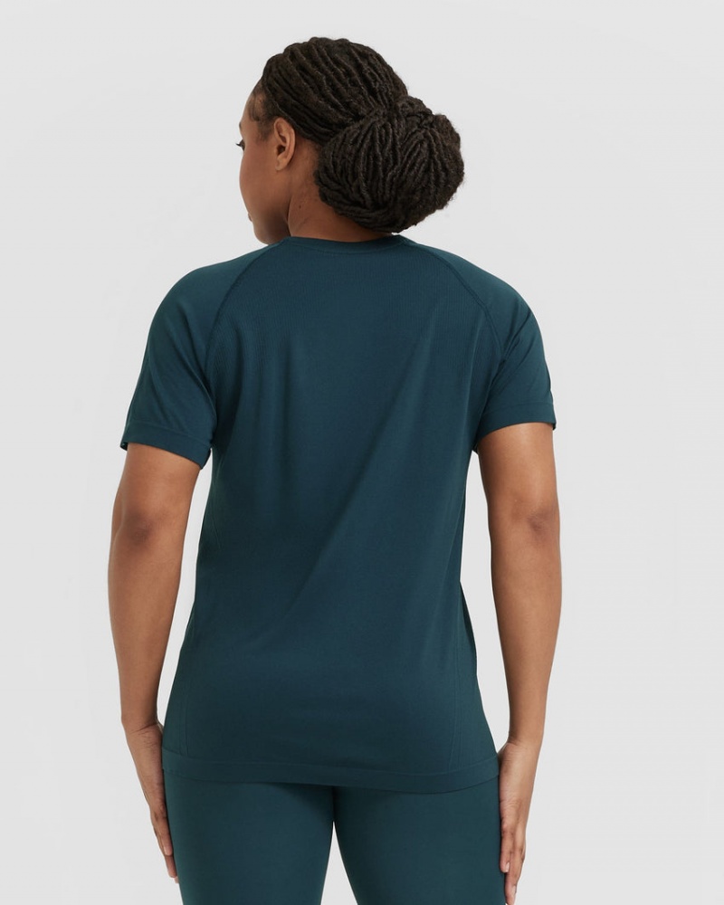 Oner Active Go To Seamless Loose T-shirts Blauw | XFC-502683